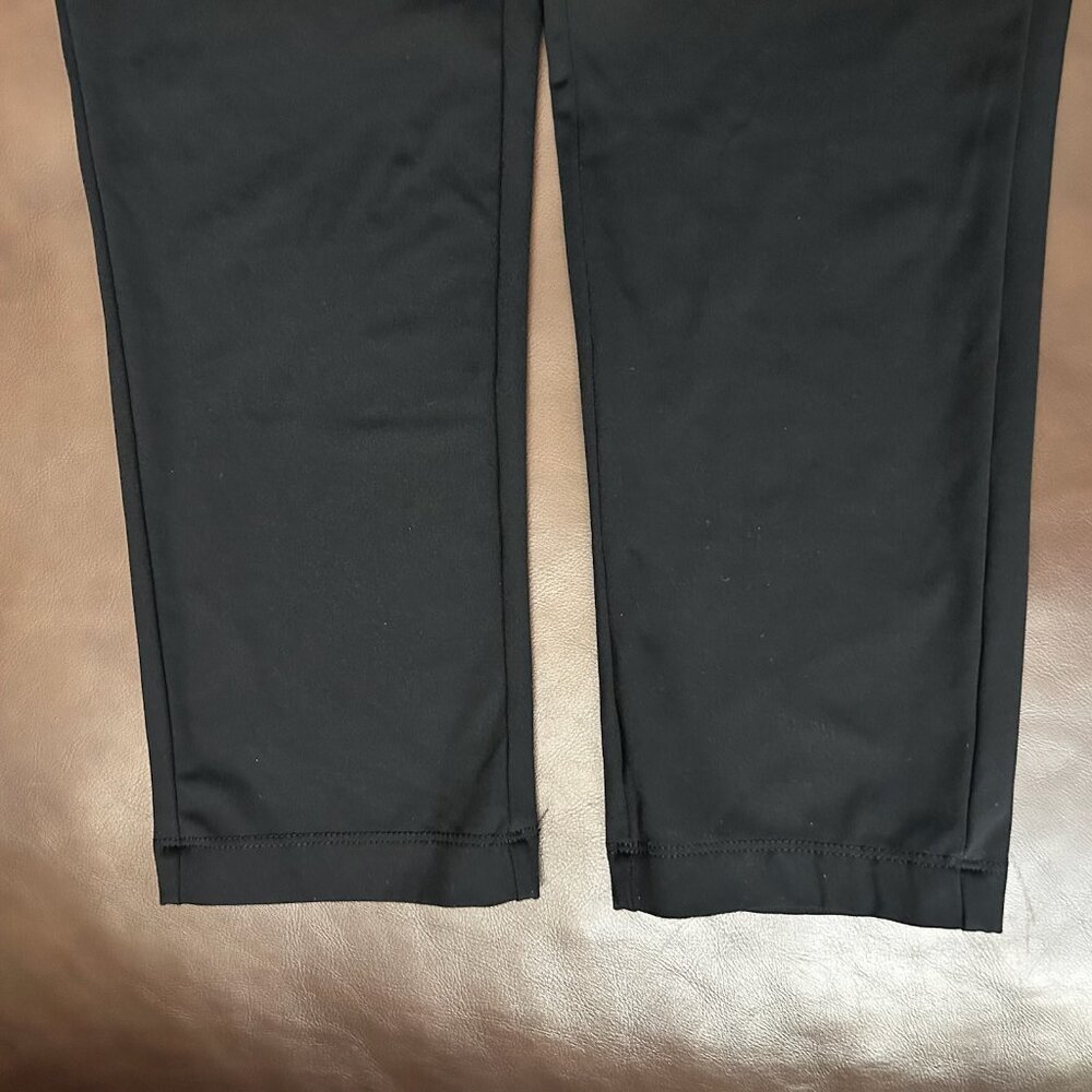 NWOT Bagatelle Tie Front Elastic High Waist Relaxed Fit Black Pants - Picture 8 of 10